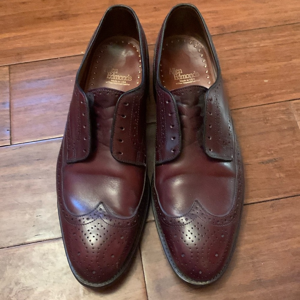 Allen Edmonds Lombard Cordovan Derby's Oxfords Size 10
